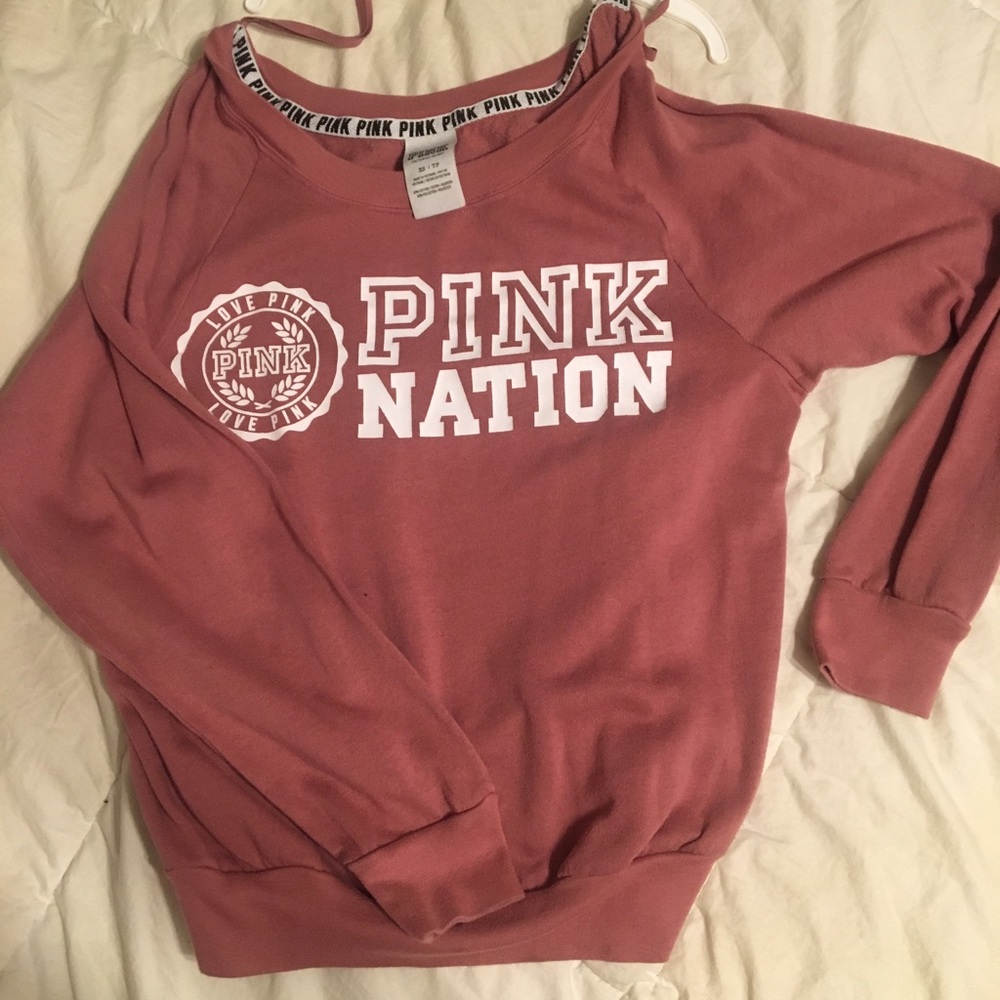 VS pink sweatshirt